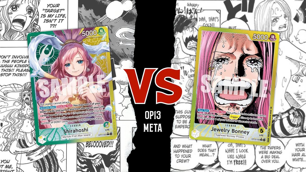 (OP13) Shirahoshi vs Yellow Bonney | One Piece TCG Gameplay