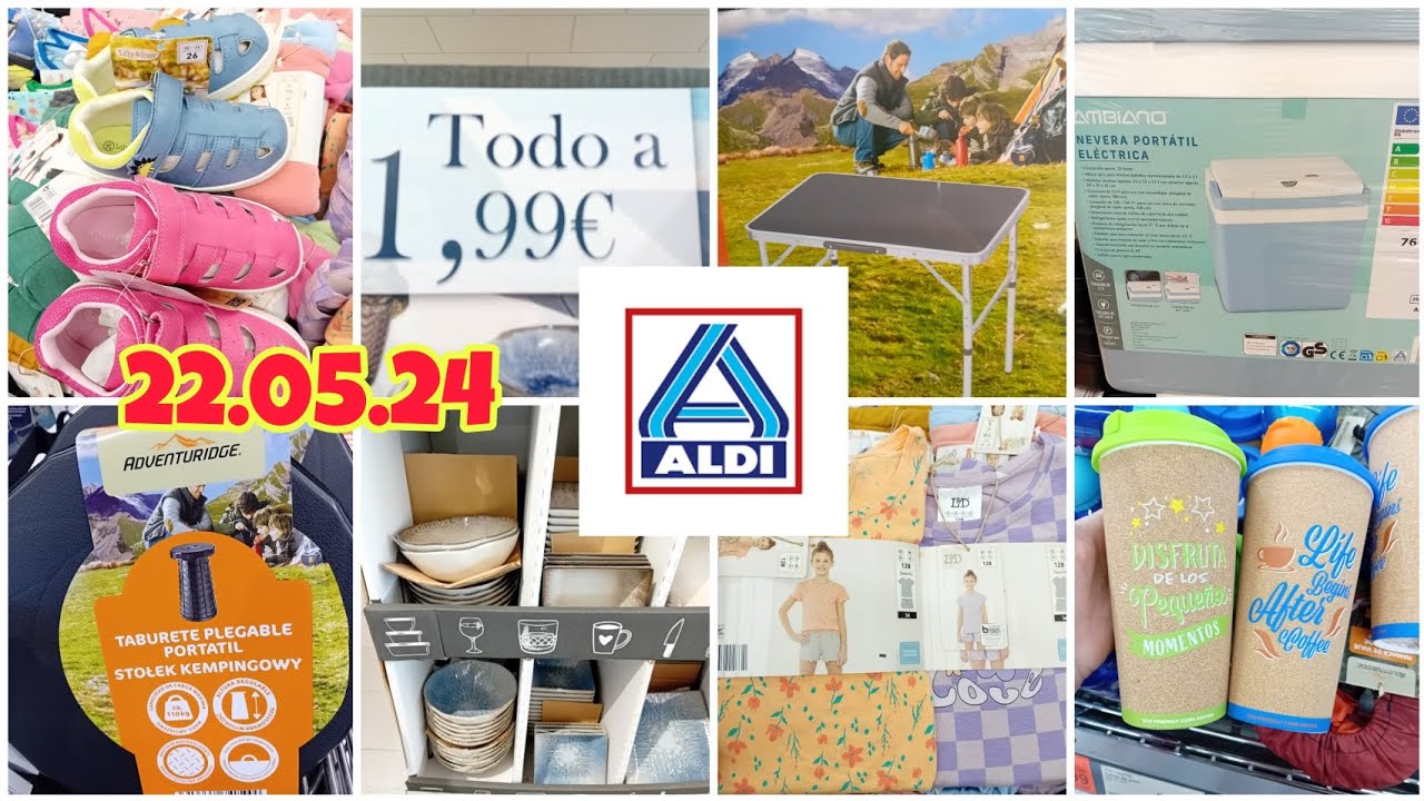 ALDI BAZAR ❤️ 🛒 ZONA TODO 1,99€. ROPA, CAMPING, VAJILLAS Y UTENSILIOS Y MÁS @Amunaysuscosas