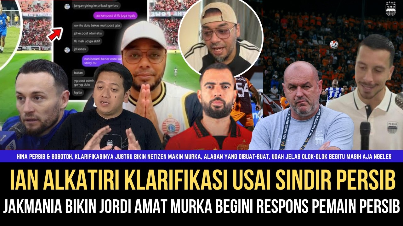 🔵DISERBU BOBOTOH Ilan Alkatiri Akhirnya Klarifikasi Usai Sindir Persib, Begini Reaksi Berkelas Klok