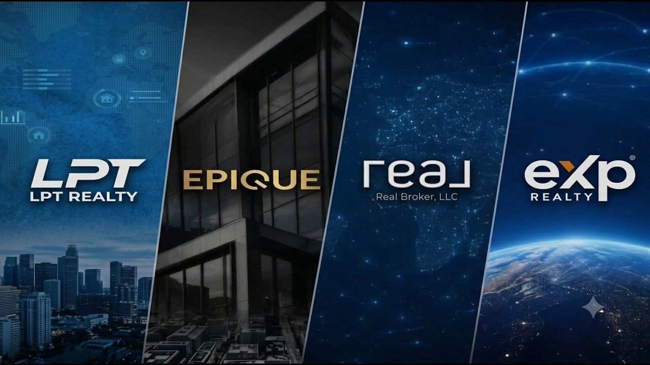 Every Fee, Cap, and Split of Exp, LPT, Real Broker, and Epique Realty