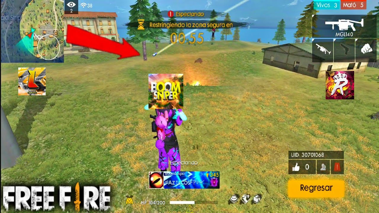 QUEDAMOS SORPRENDIDOS POR LA MANERA EN QUE JUEGA BOOMSNIPER - FREE FIRE c/ Boom, Laxx y Reyna