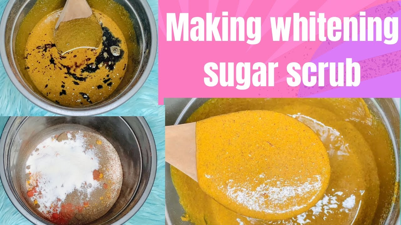How to make whitening sugar scrub 🔥🔥fast action scrub