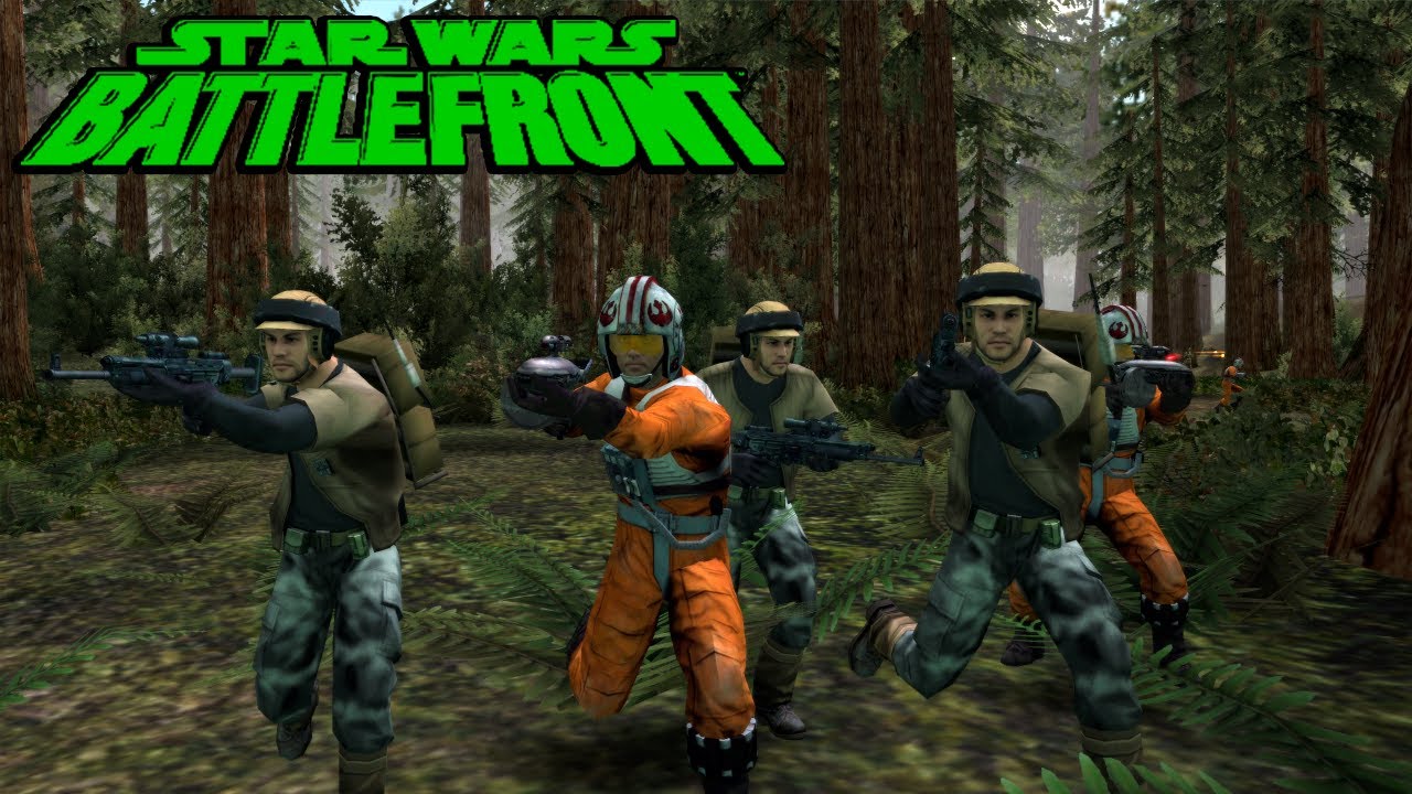 STAR WARS Battlefront 2004 - Endor - REBELS vs DROIDS - New Horizons Mod
