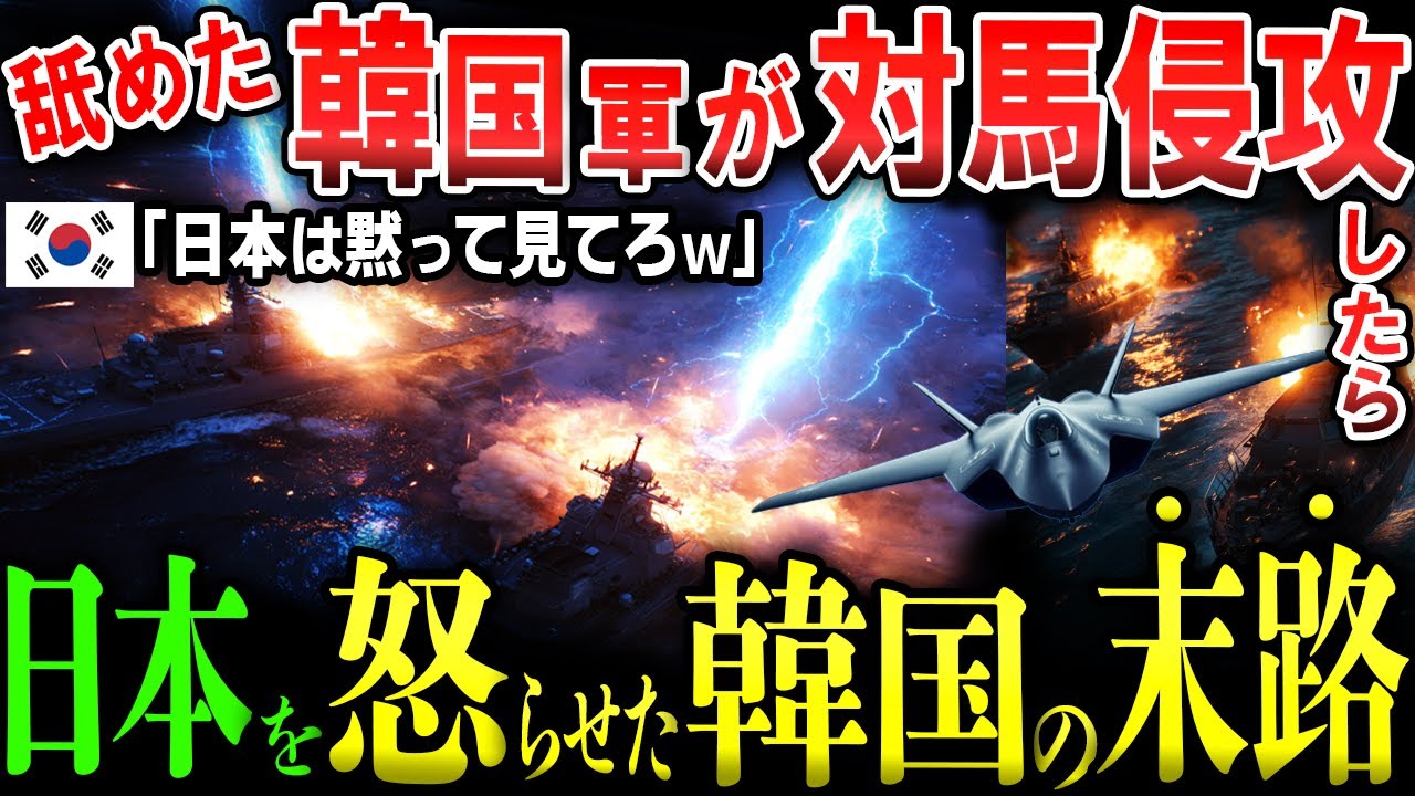 もしも韓国軍が日本の対馬を侵攻したら ―世界軍事力ランキング5位韓国軍vs8位日本！ F 3がKF 21を圧倒する48時間で韓国軍壊滅AIシミュレ―ション