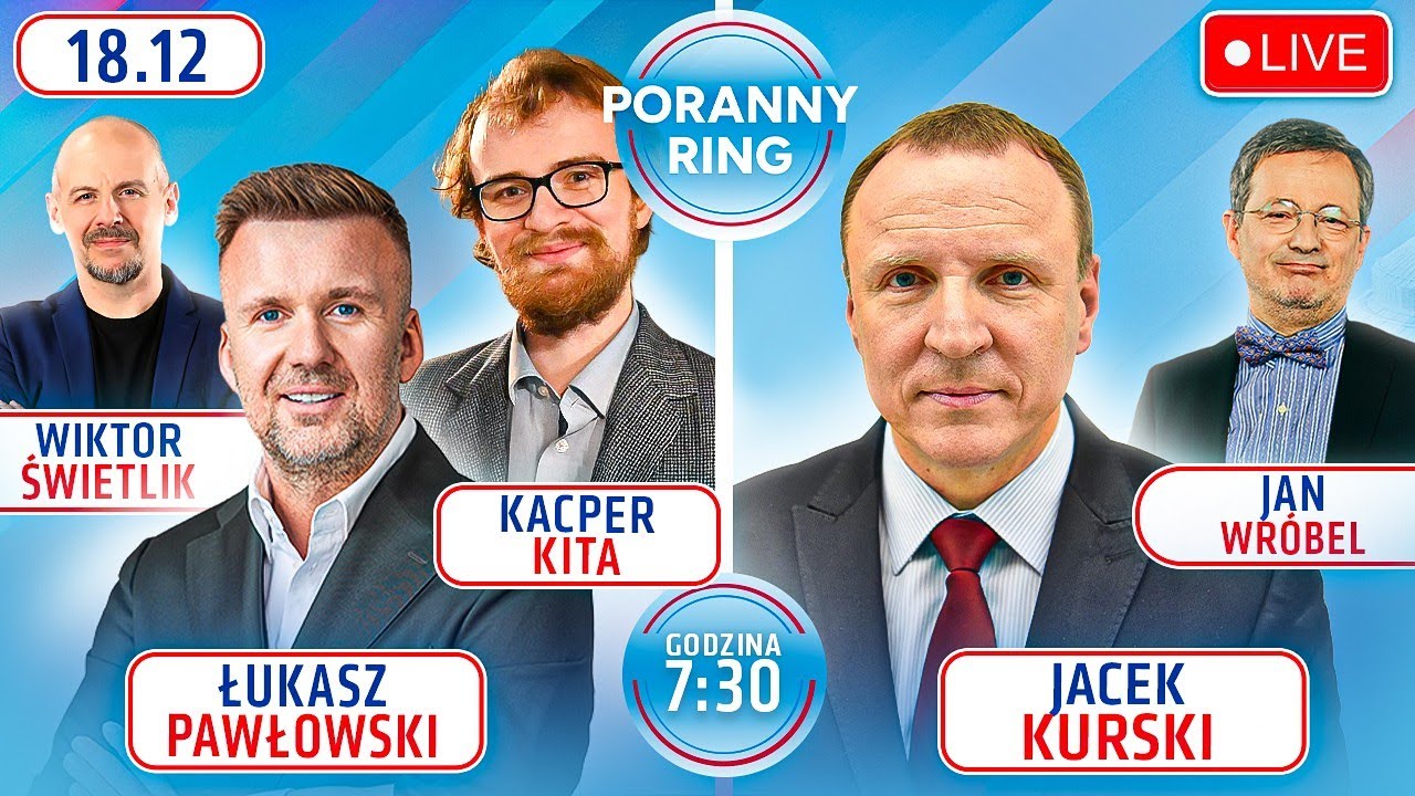 🔴 PORANNY RING 7:30 -JACEK KURSKI, ŁUKASZ PAWŁOWSKI