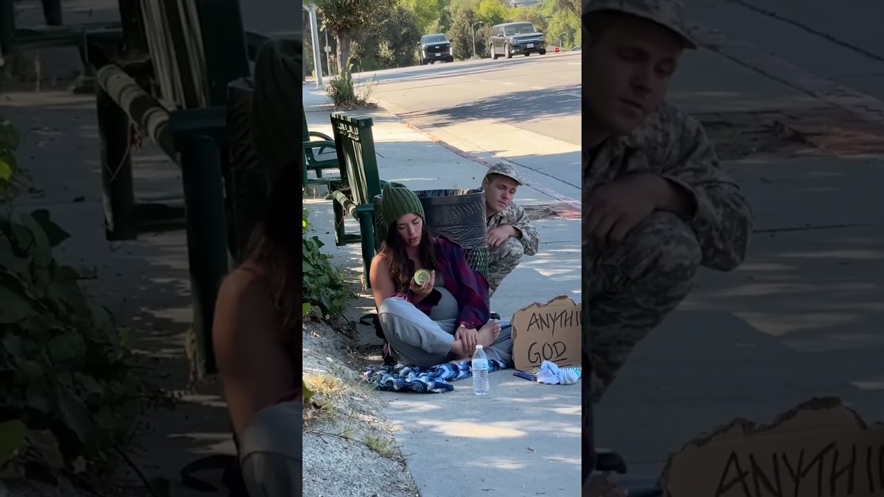 Soldier surprises Pregnant Homeless Wife and finds out they're going to be parents ❤️