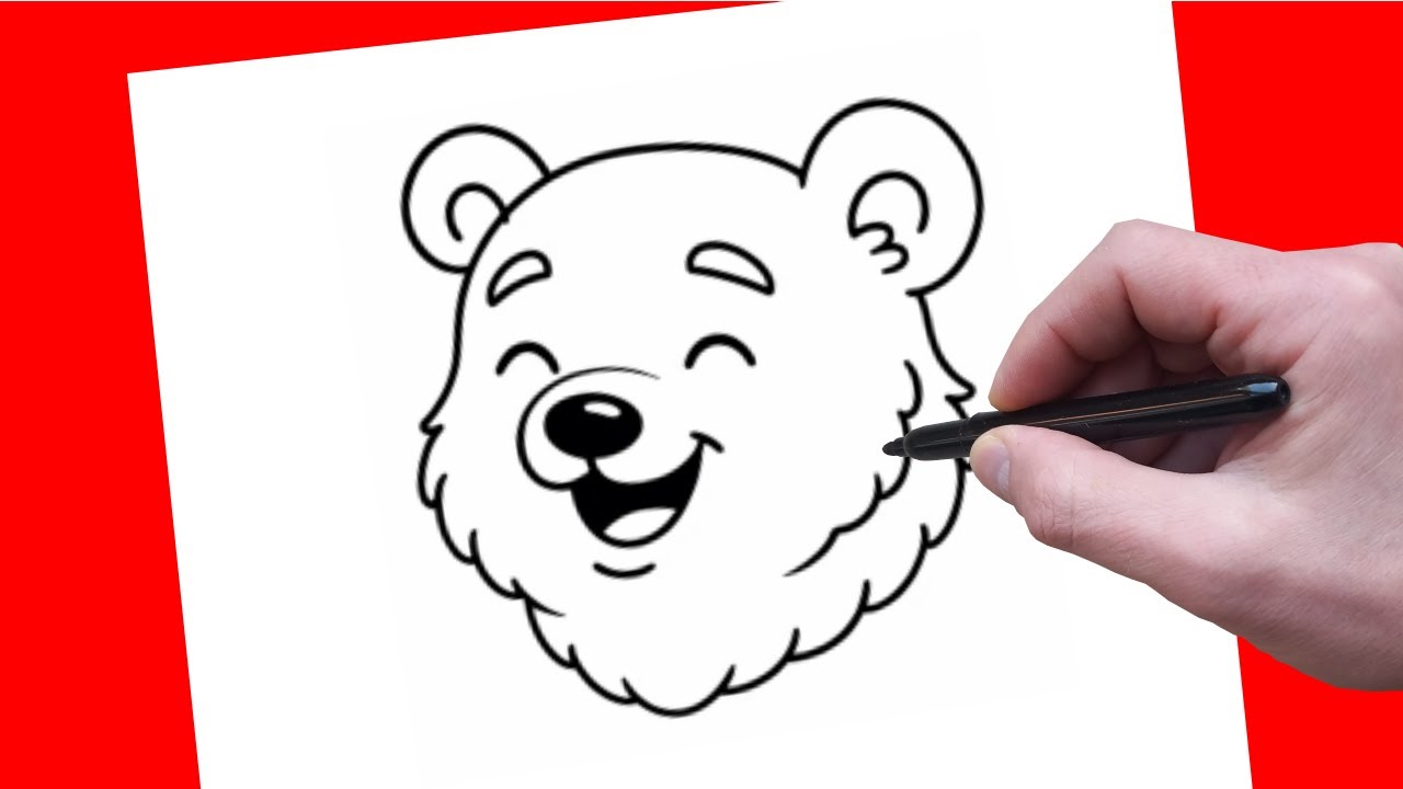 How to Draw a Cute Polar Bear Step by Step | Easy Polar Bear Drawing Tutorial
