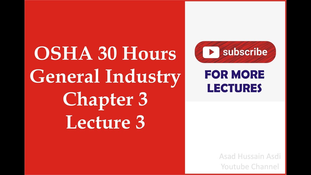 Lecture 3 Osha Course Topic 3 FIRE (General Industry) in Urdu/Hindi