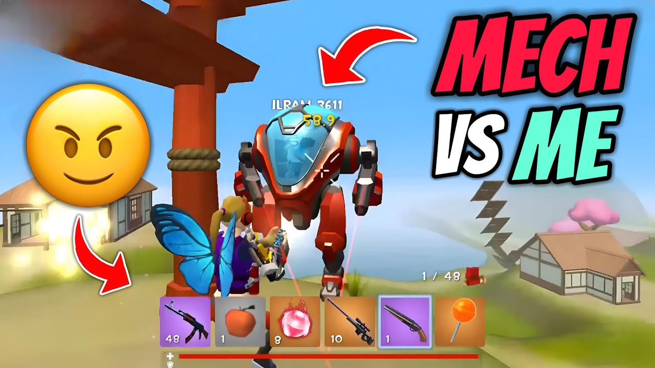 Rocket Royale MECH Vs Me Crazy Fight Gameplay 🔥