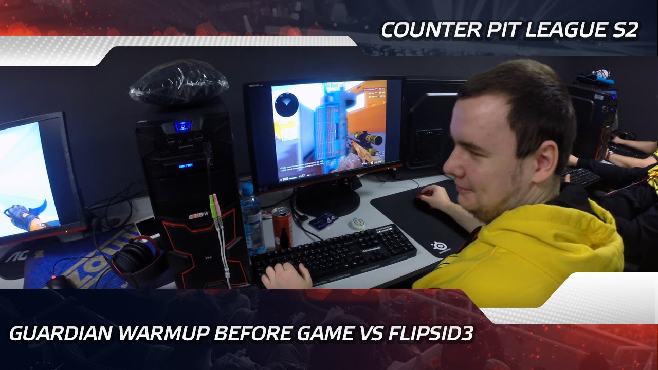 Na'Vi GuardiaN warmup before game vs. FlipSid3 @ Counter Pit League Season 2