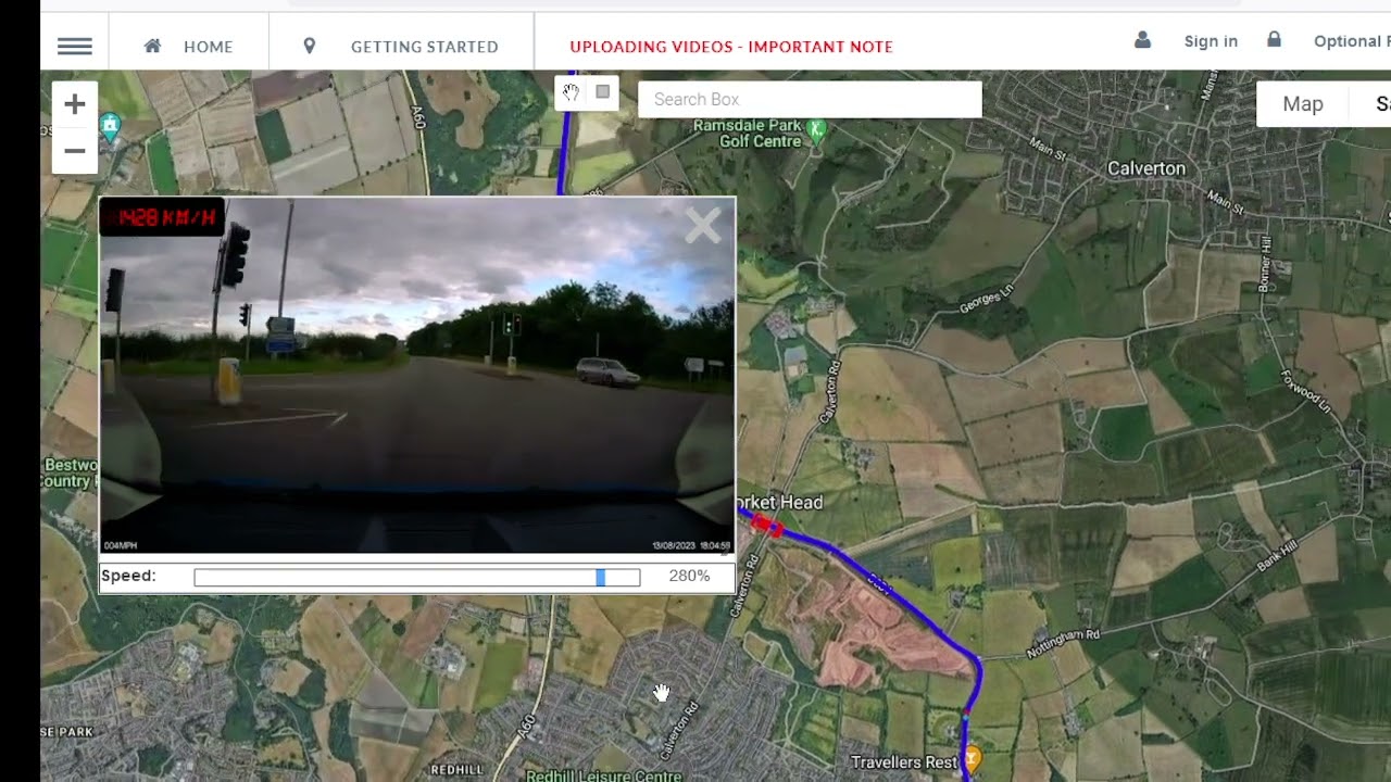 A Dashcamroads Trip from Calverton (A614) to Gedling