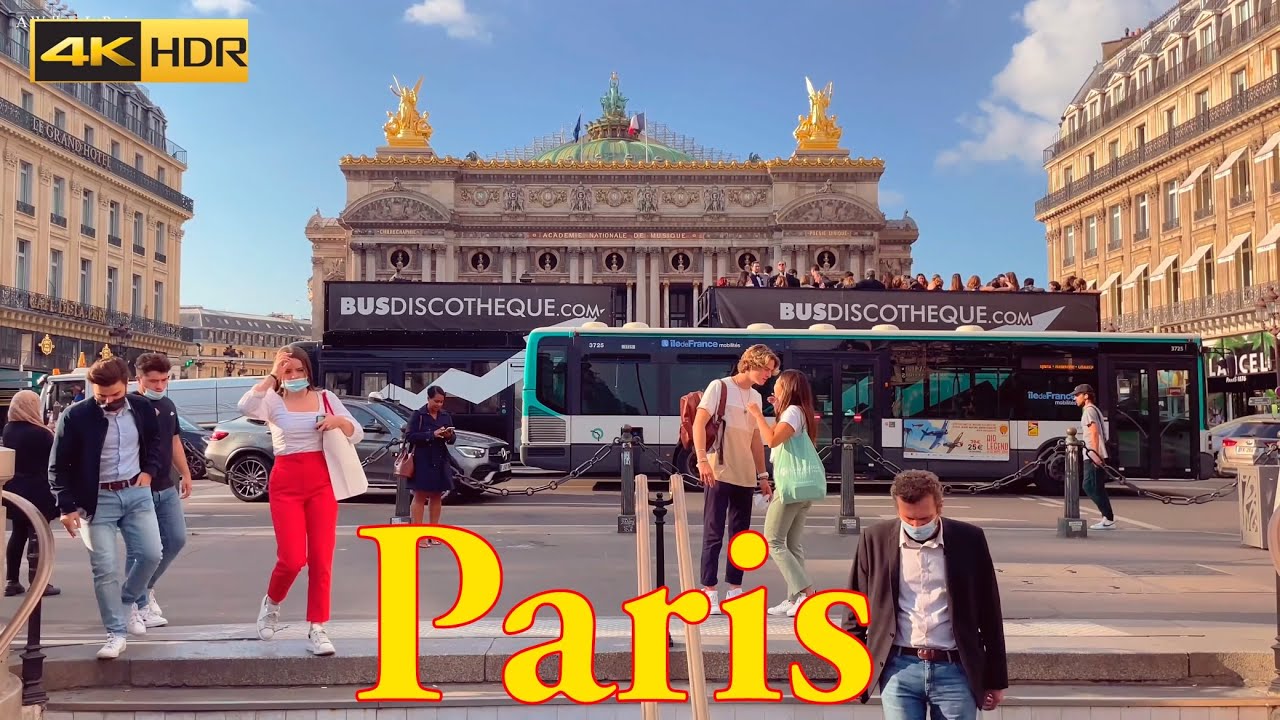 Paris walking tour 4K | walking around Avenue de l’opera paris 2021 | Paris 4K | A walk in Paris