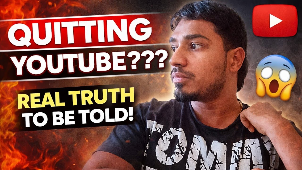 Quitting Youtube..???😐🥲 |Real Truth | Secret of Success | Kandasamy