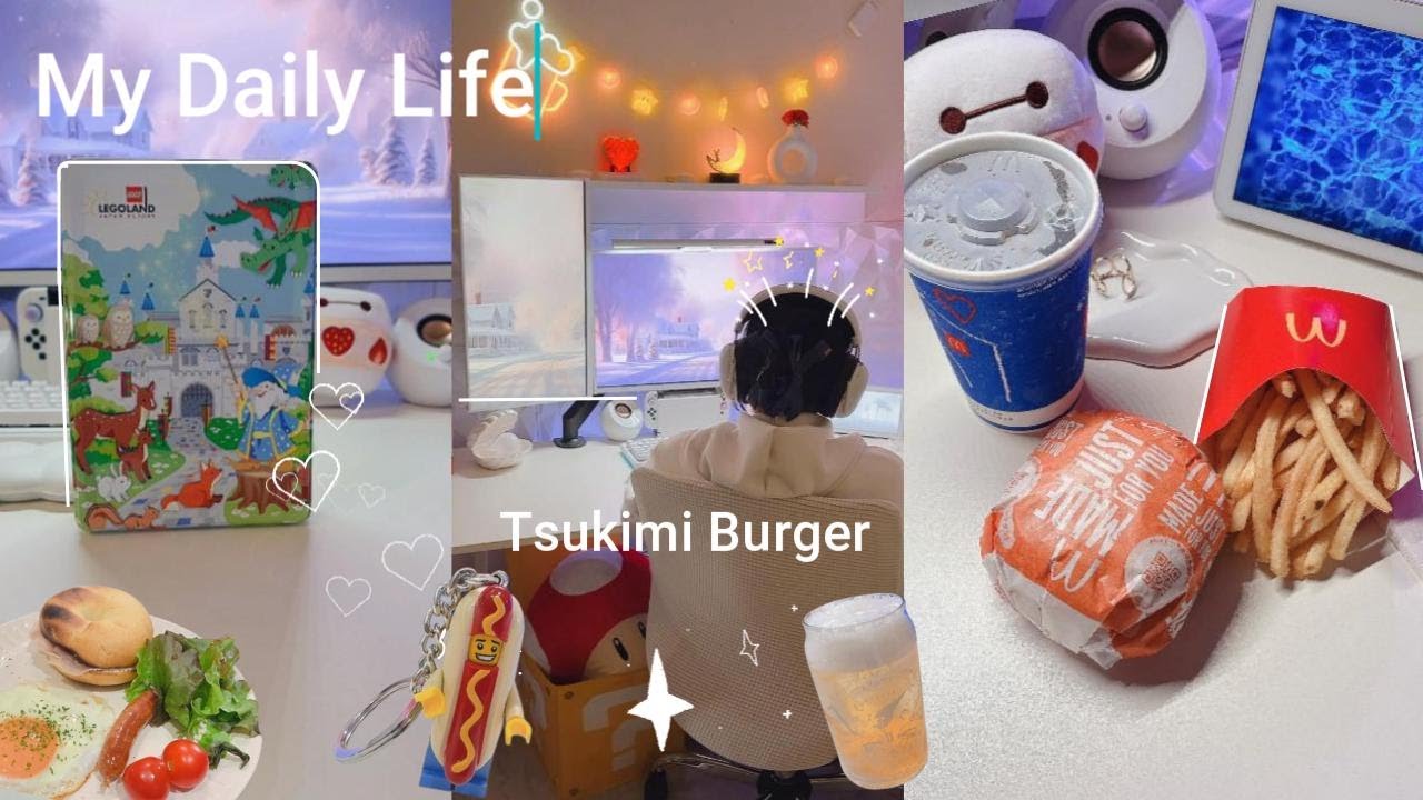 Vlog｜マクドナルド月見バーガーで秋を満喫｜社会人オタクの日常・ゲーム・SHEIN開封・KALDI購入品
