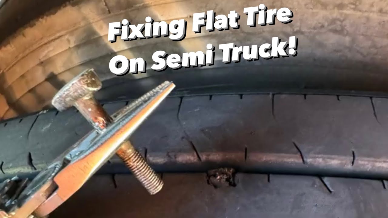 DIY Flat Tire Repair on a Semi Truck