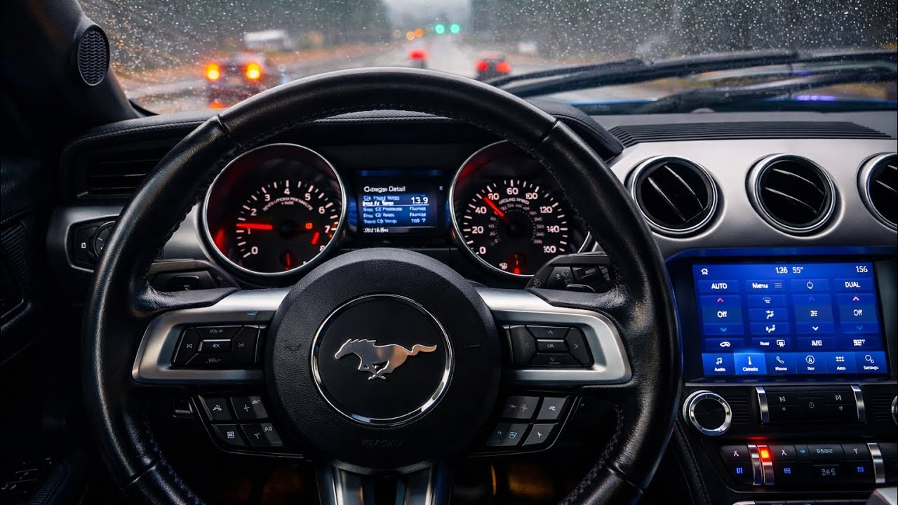 Calm FBO🌽Mustang 5.0 Rainy Calm POV ☔️  🎥 