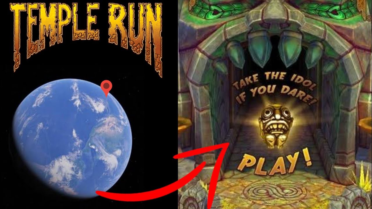 Found real Temple run 😱🤯location in Google Earth and map #shorts #temple_run