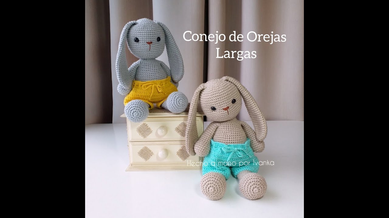 Conejo de Orejas Largas Amigurumi. Parte 6: orejas
