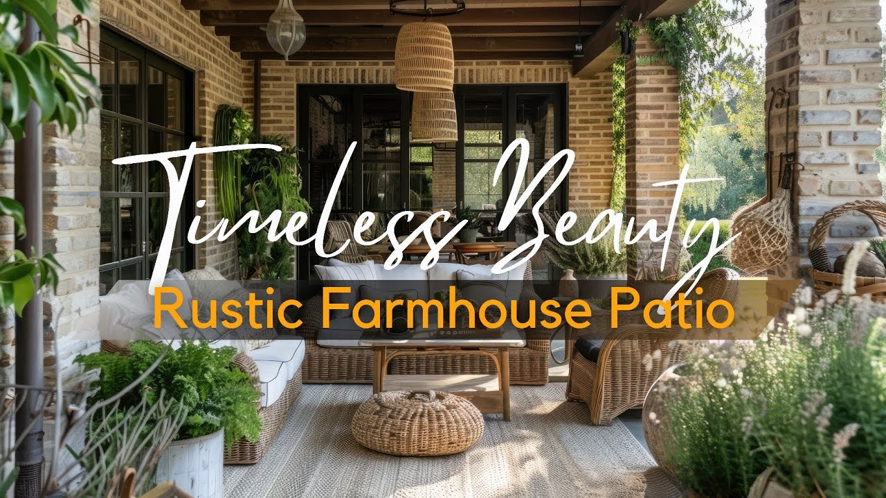 Discover the Timeless Charm of a Rustic Farmhouse Patio with Courtyard Retreat