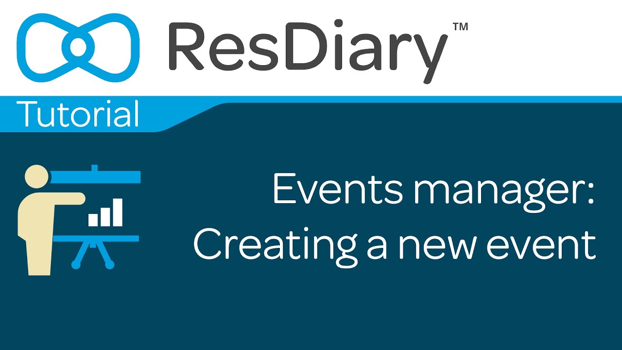 Events manager: creating a new event
