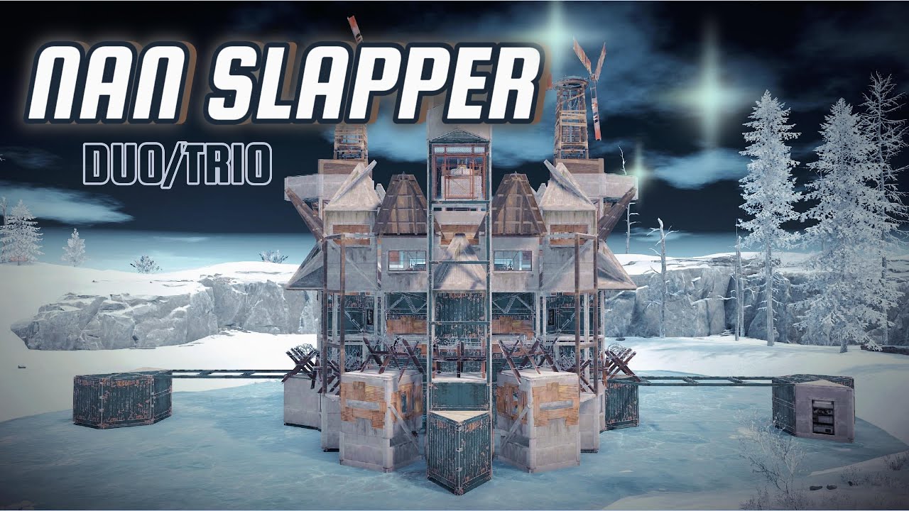 Rust 2024 2x1 Duo/Trio Base - The NAN SLAPPER - 3 Bunkers - Funneled Shell