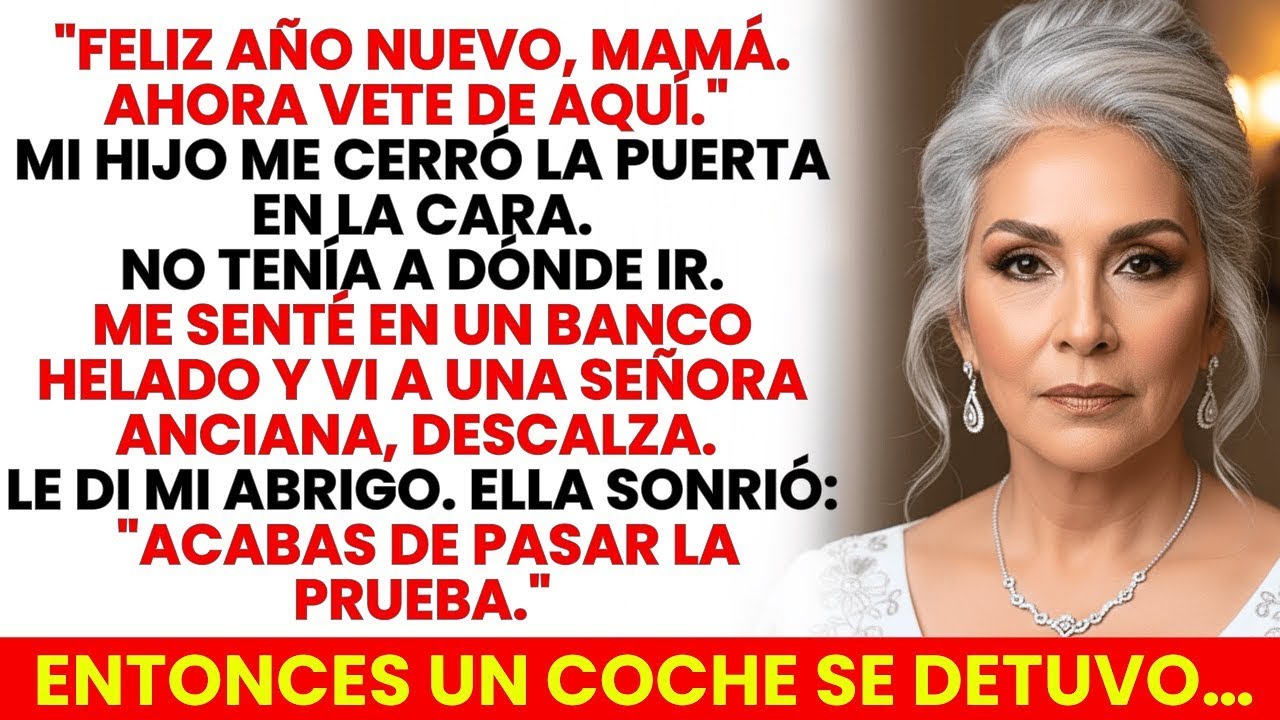 Mi Hijo Me Echó En Año Nuevo. Di Mi Abrigo A Una Anciana. Ella Dijo: 
