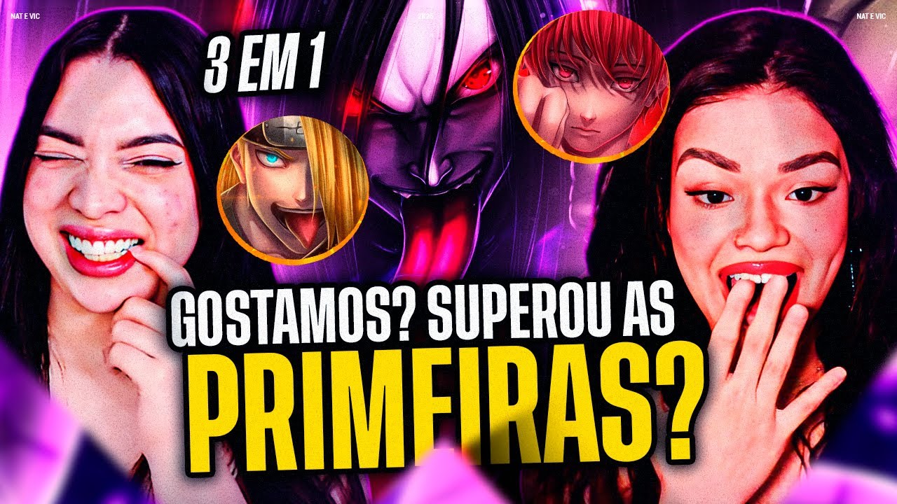 (3 em 1) MHRAP: Tipo Orochimaru 2 🐍, Tipo Sasori 2 👋🏻 e Tipo Deidara 2 💥 | Vic MV e Nat [REACT]