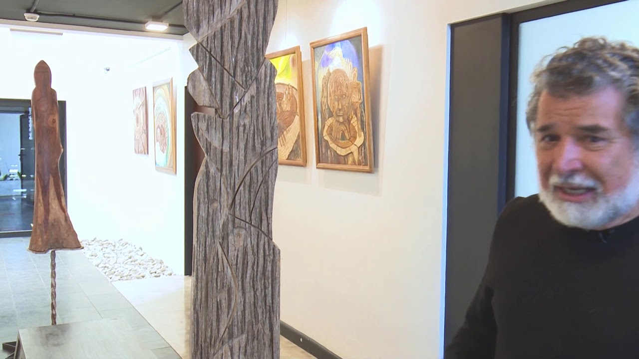 Ibo Bonilla y Juan Tuk Madera y Arte  Galeria Casa 5 CFIA  2021