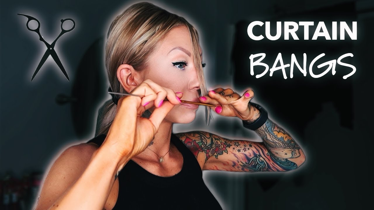 How to Cut Curtain Bangs | Easy DIY