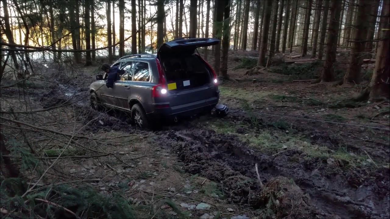 12v portable winch SUV test, Ebay winch, Amazon winch