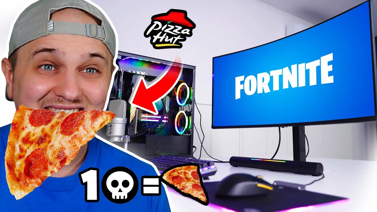 1 KILL = 1 PIZZA CHALLENGE w Fortnite