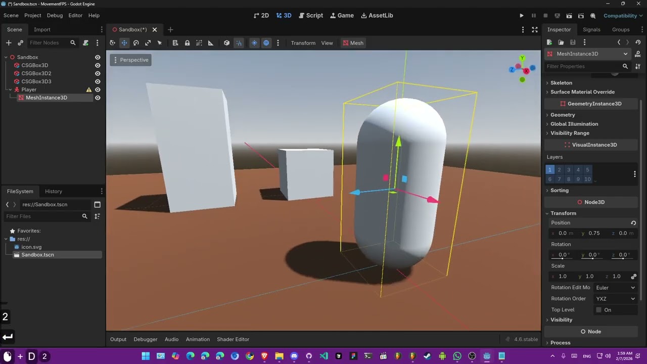 Godot Simple FPS Movement