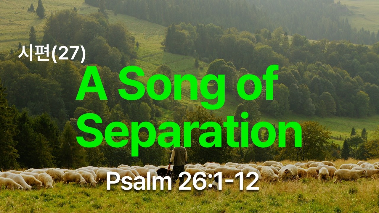 시편(27) | A Song of  Separation | Psalm 26:1-12