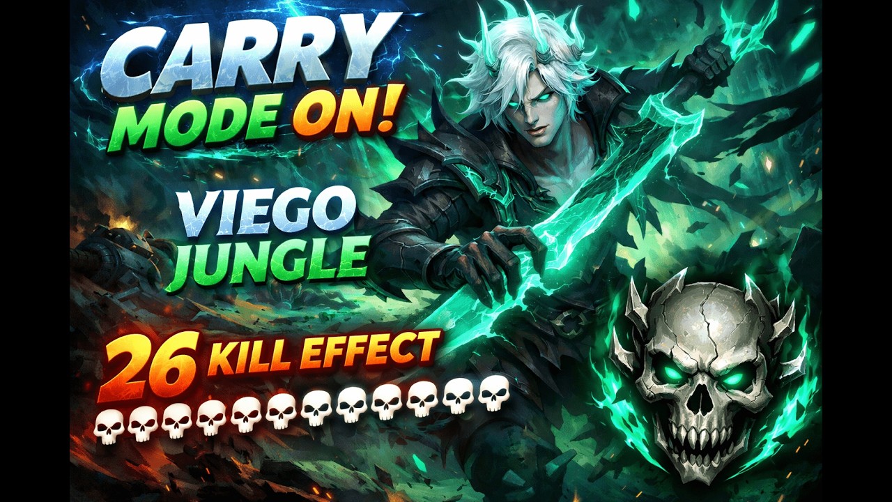 CARRY MODE AÇAN VİEGO JUNGLE!!!26 KİLL EFFECT