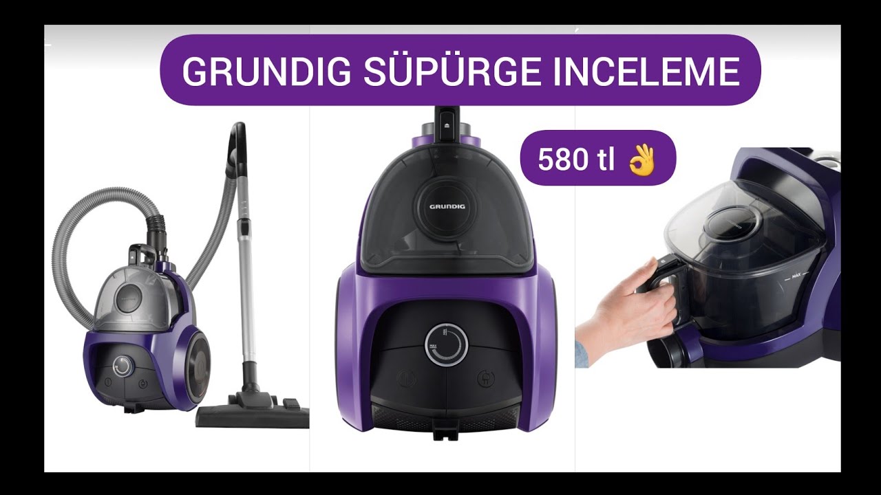 UYGUN FİYATLI SÜPÜRGE/ GRUNDİG VCC 7870 HEPA FILTRELI TOZ TORBASIZ SÜPÜRGE INCELEME #çeyizalışverişi