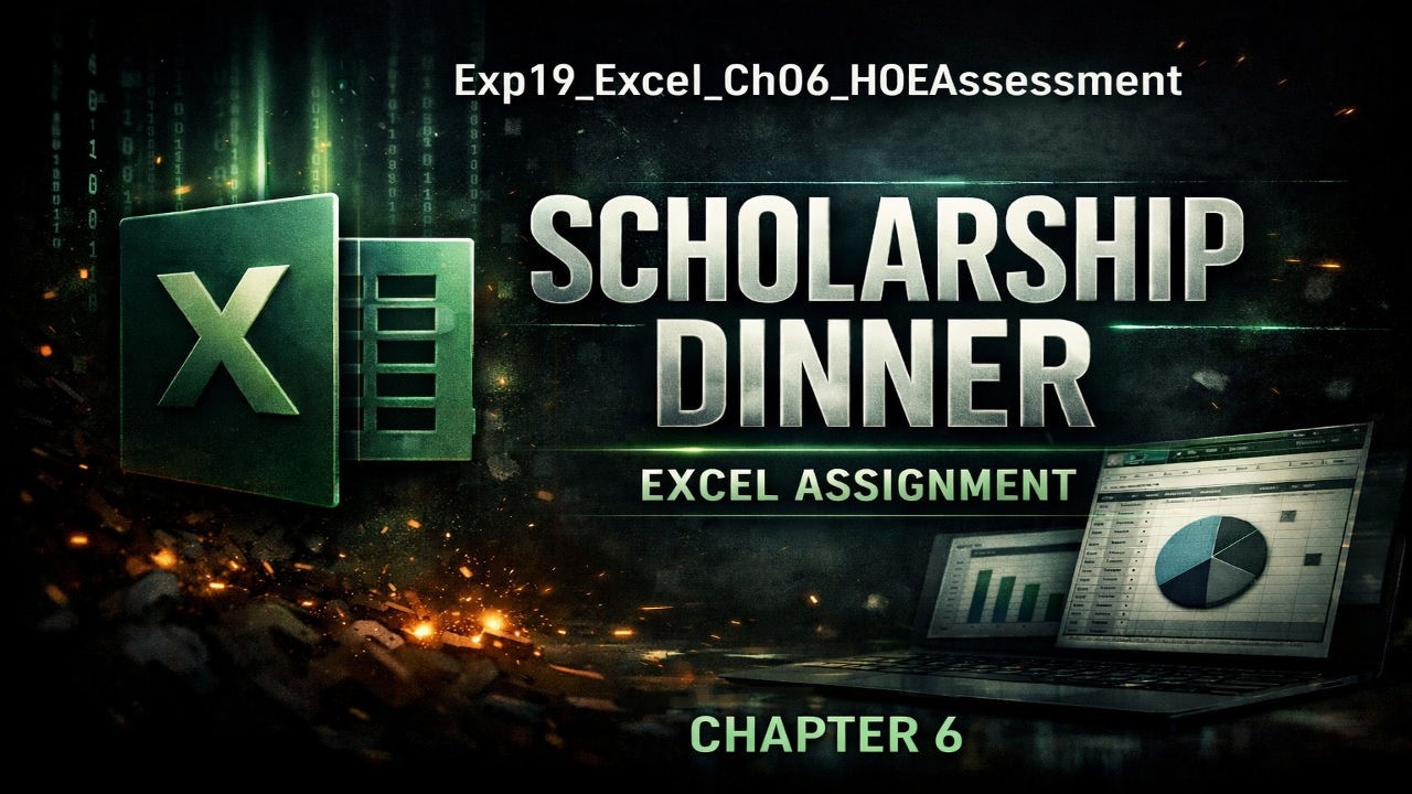 Exp19_Excel_Ch06_HOEAssessment_Scholarship_Dinner | Guaranteed clarity & confidence in Excel
