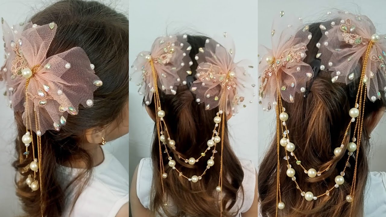 how to make Korean style hairpin 💫