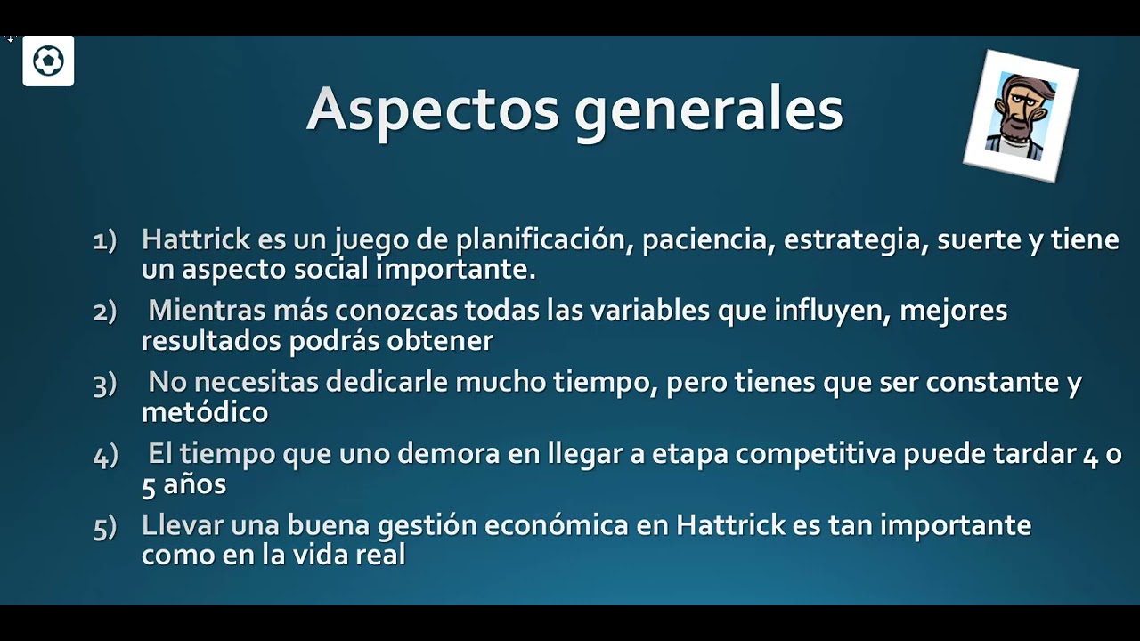 Errores que no debes cometer Aspectos relevantes en Hattrick