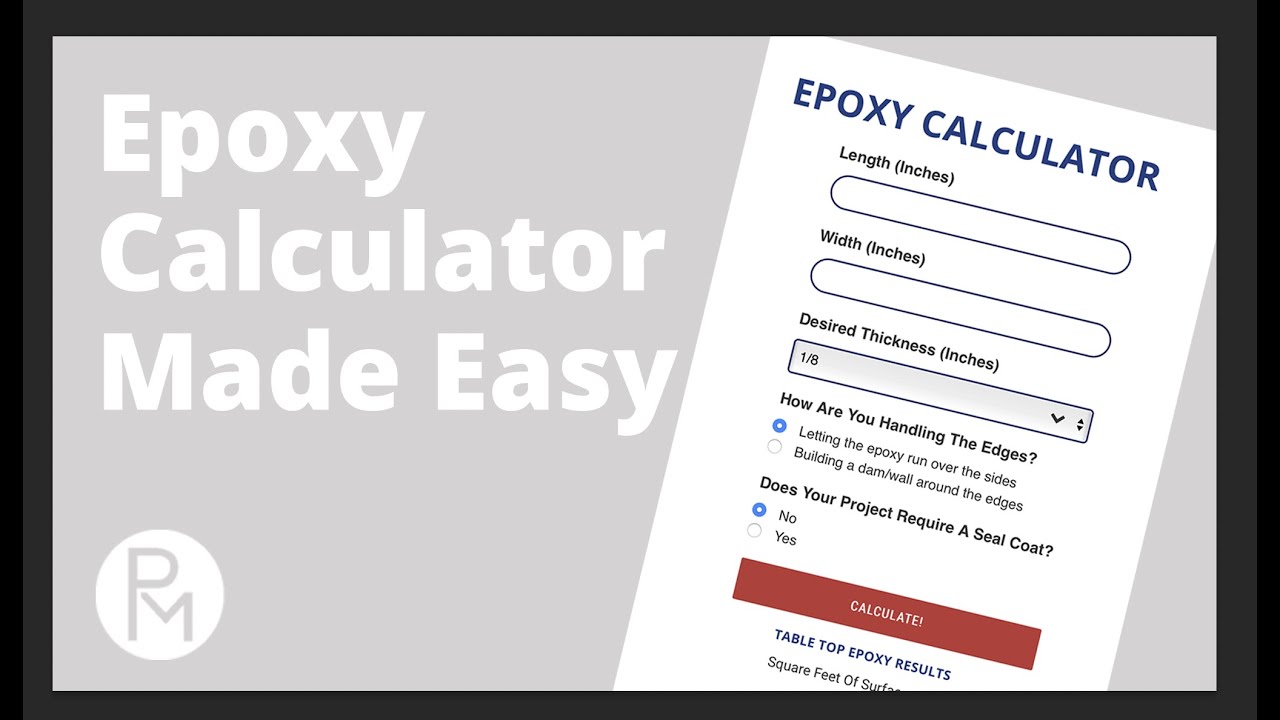 Epoxy Coverage Calculator - How Much Promise Epoxy Do I Need?