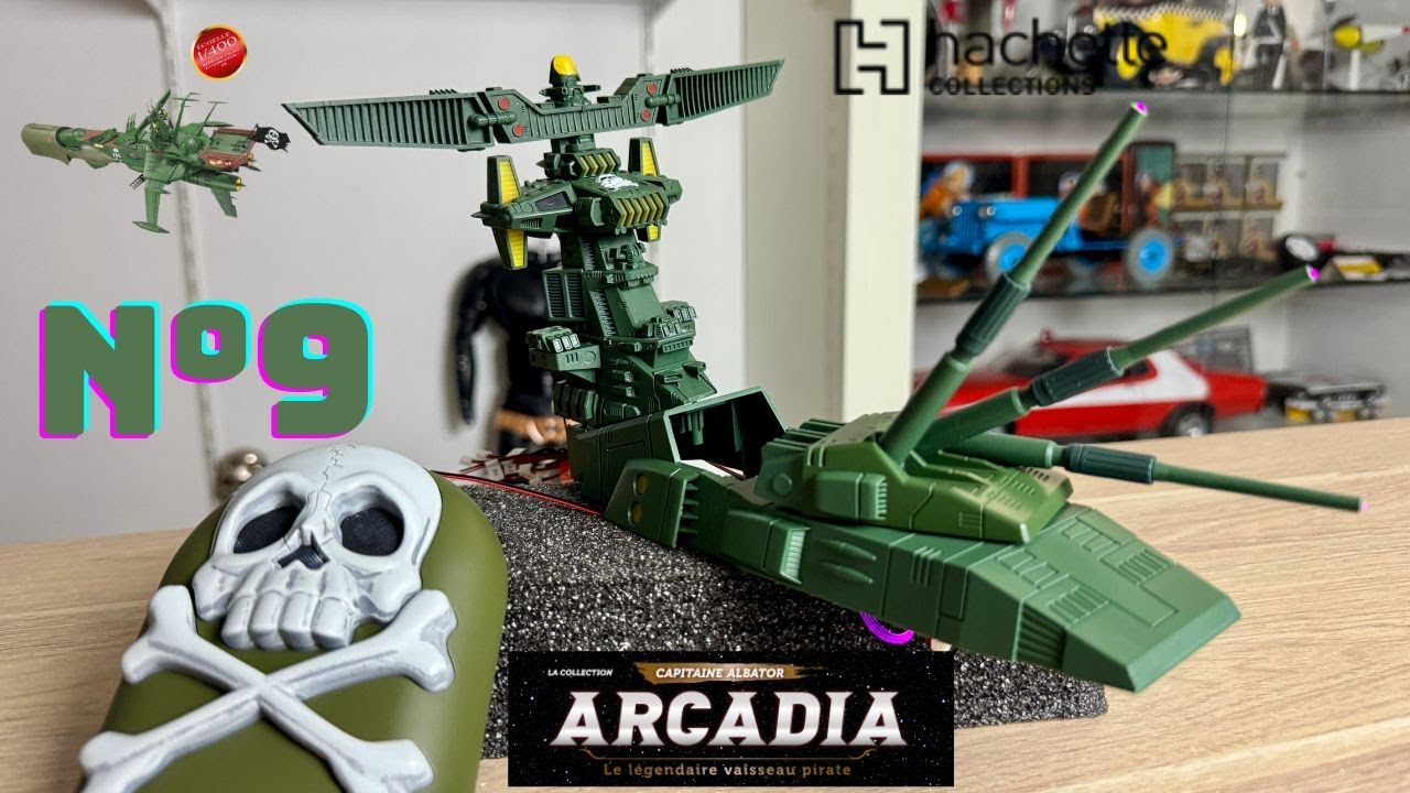 “Arcadia N°9 Hachette Collections : Le légendaire vaisseau d’Albator ! 🚀⚓”