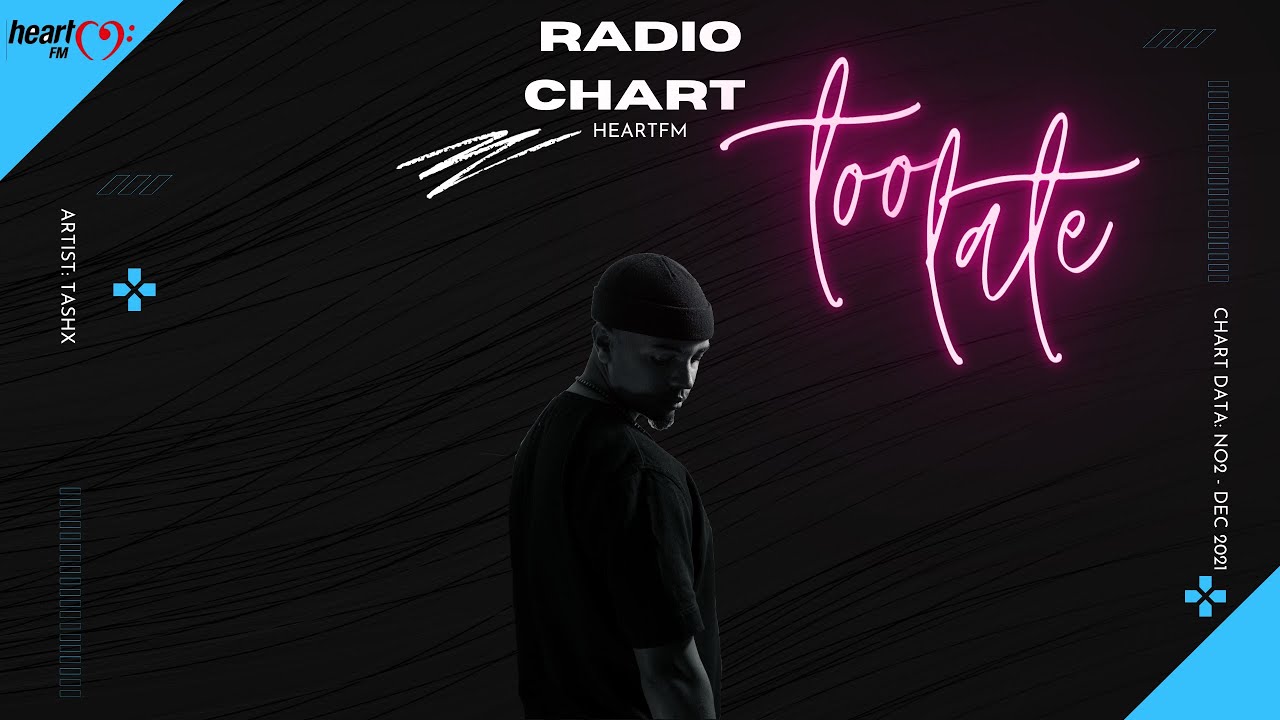 [HEART FM] Too Late chart Top40 at number 2