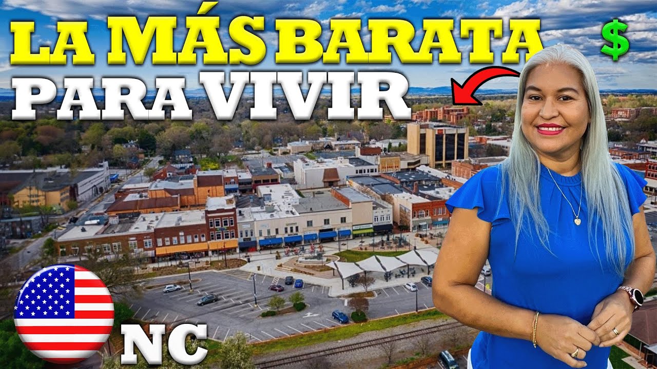 Así es la Ciudad más ECONÓMICO para VIVIR en Carolina del Norte, Estados Unidos