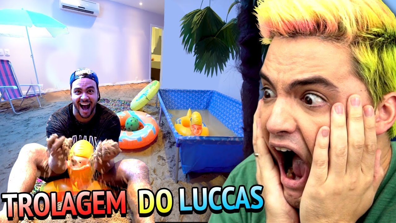 REAGINDO À TROLLAGEM DO LUCCAS! PRAIA NO MEU QUARTO! [+10]