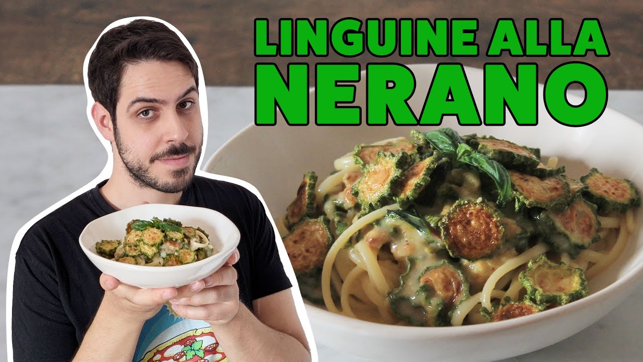 SPAGHETTI ALLA NERANO - ricetta di primo piatto campano con le zucchine fritte 🍝