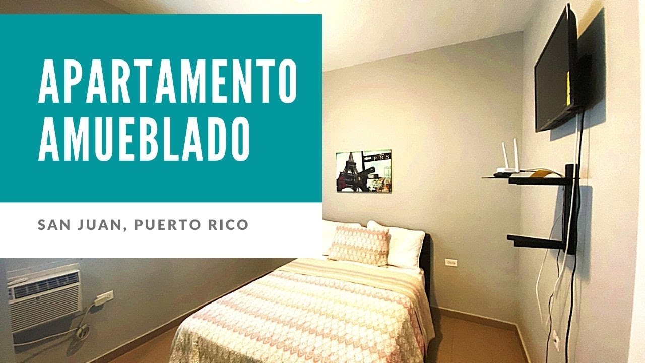 Renta De Apartamento Amueblado Incluye Agua y Luz En Urb. Valencia San Juan Puerto Rico
