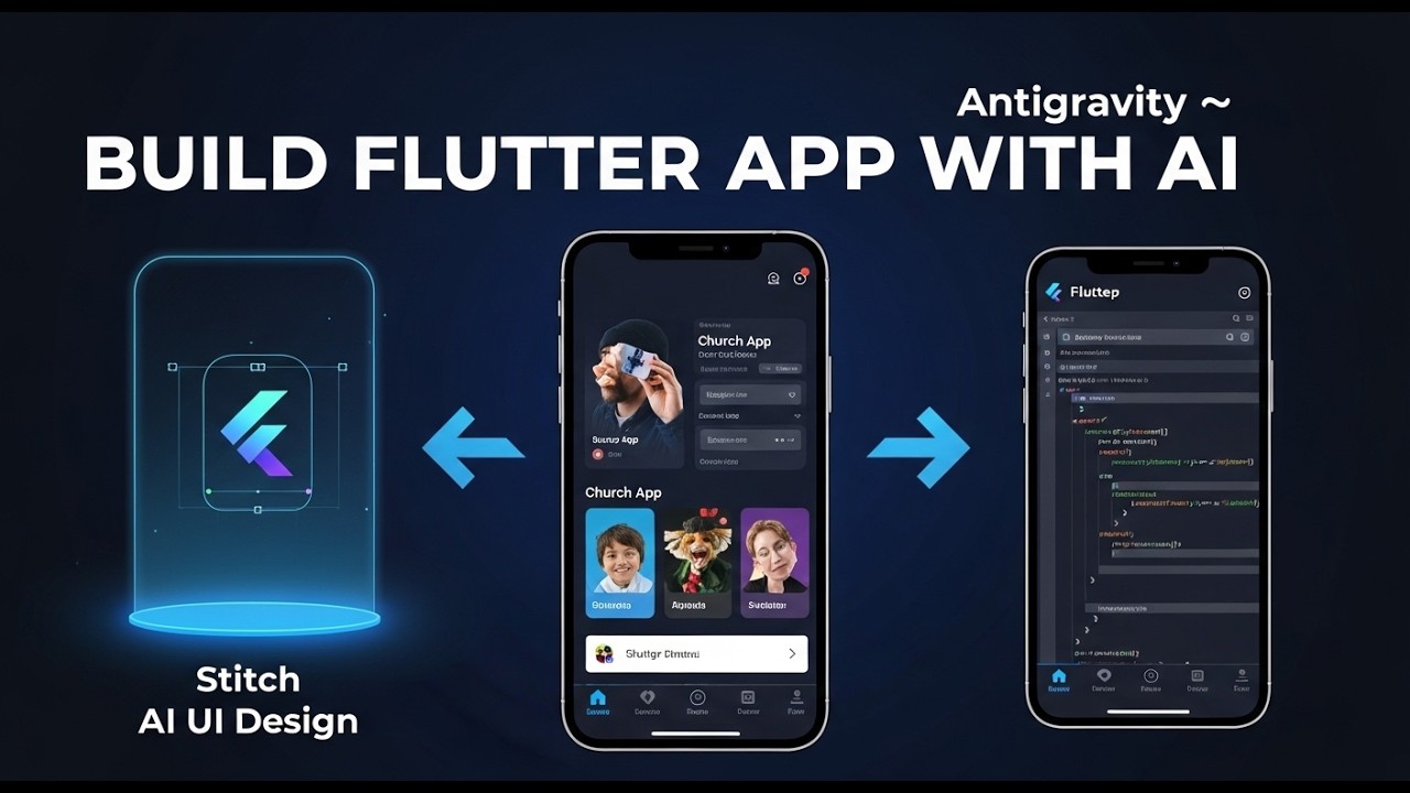 Design a Flutter App with AI | Stitch + Antigravity Tutorial