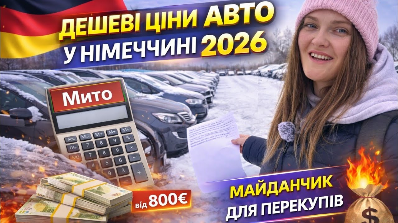 🔥 Майданчик дешевих авто в Німеччині. Живий аукціон авто 2026. Реальні ціни від 800€ Купила Ford
