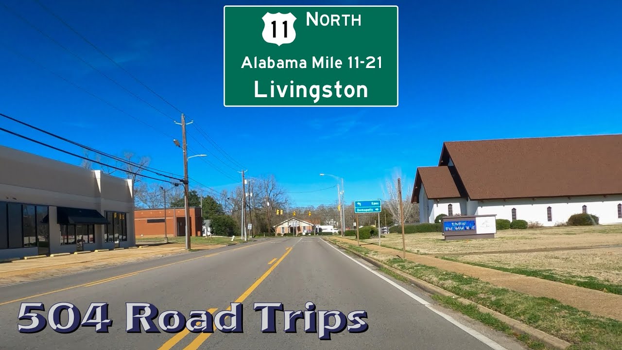 Road Trip #871 - US-11 N - Alabama Mile 11-21 - Livingston