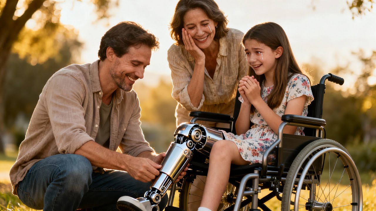 Un tată singur face o minune pentru fiica cu dizabilități a unei văduve—ea plânge de emoție