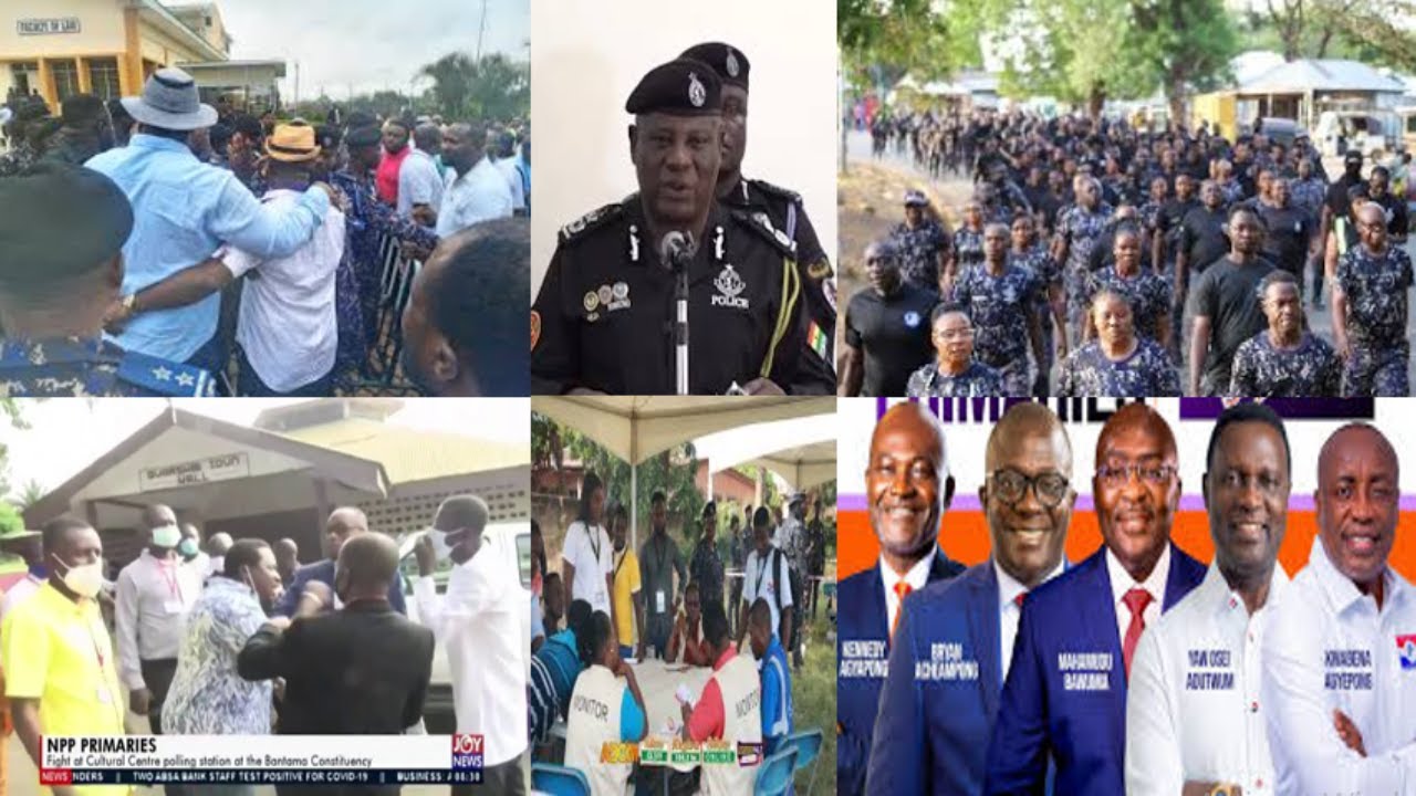 Assin central on fiŕe as 120 police men st𝞡rm...Kennedy casting his vote soon